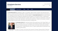 Desktop Screenshot of clinipharmservices.com